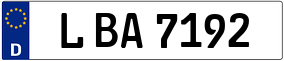 Trailer License Plate